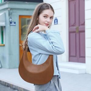 Dome Shoulder Clutch Purse Bag
